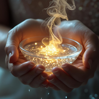 Divine Intuition Circle Cupped Hands